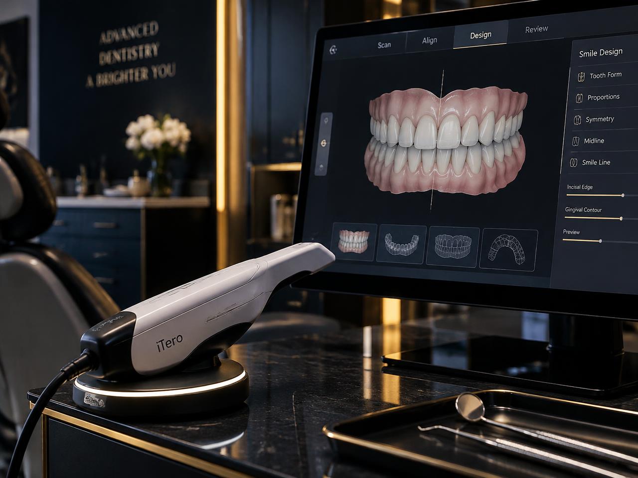 Escaneamento intraoral e planejamento digital do sorriso